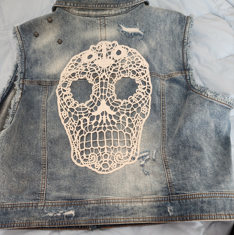 Jean vest  woman's 3x Harley  Davis